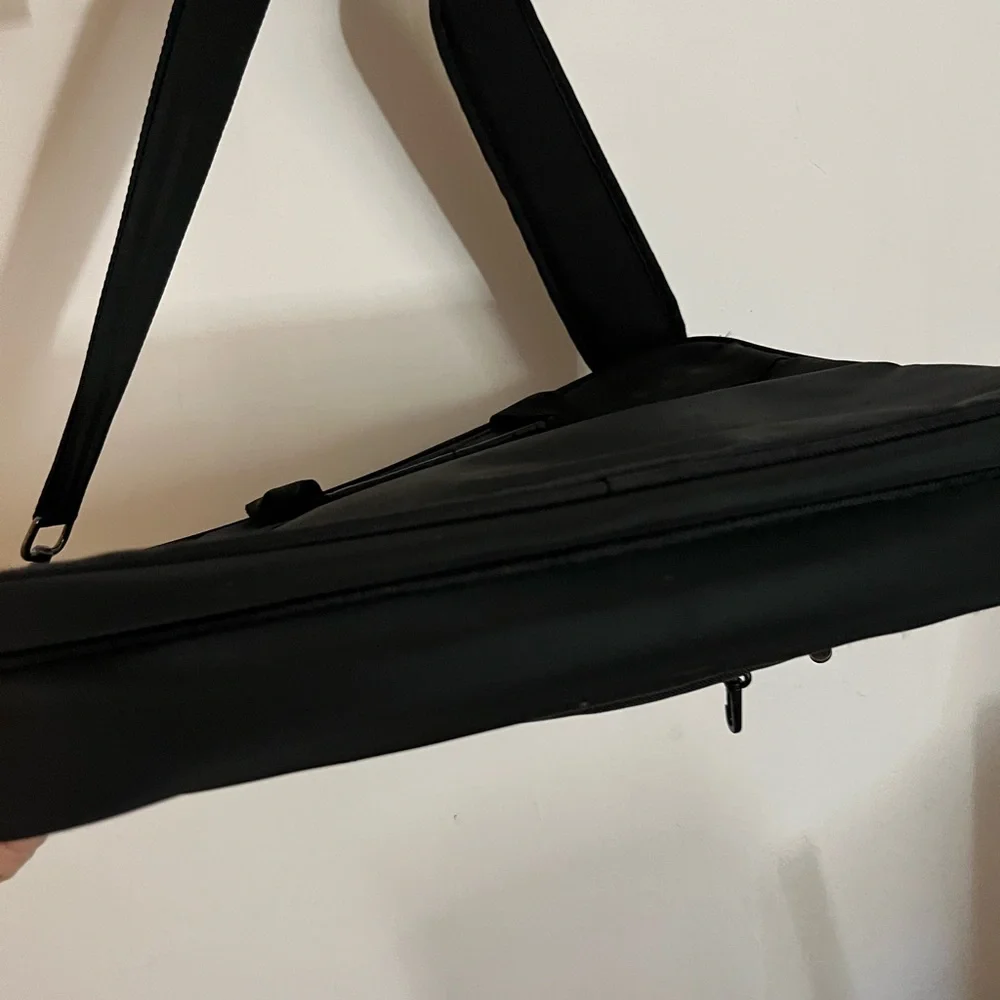 Dell Black Nylon Soft Laptop Bag, Approx 15”w x 12”h x 2”d, Lots of Storage Zips